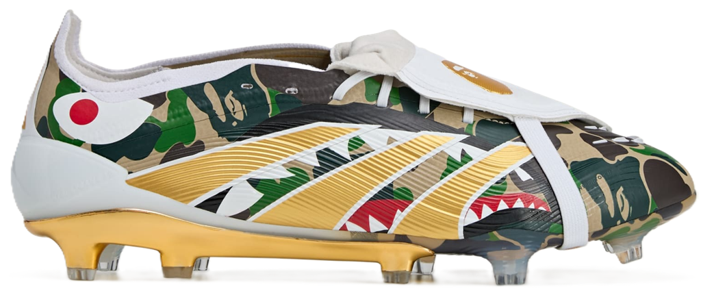 Giày Adidas Predator Elite Foldover Tongue FG x Bape 'Green' JS3104