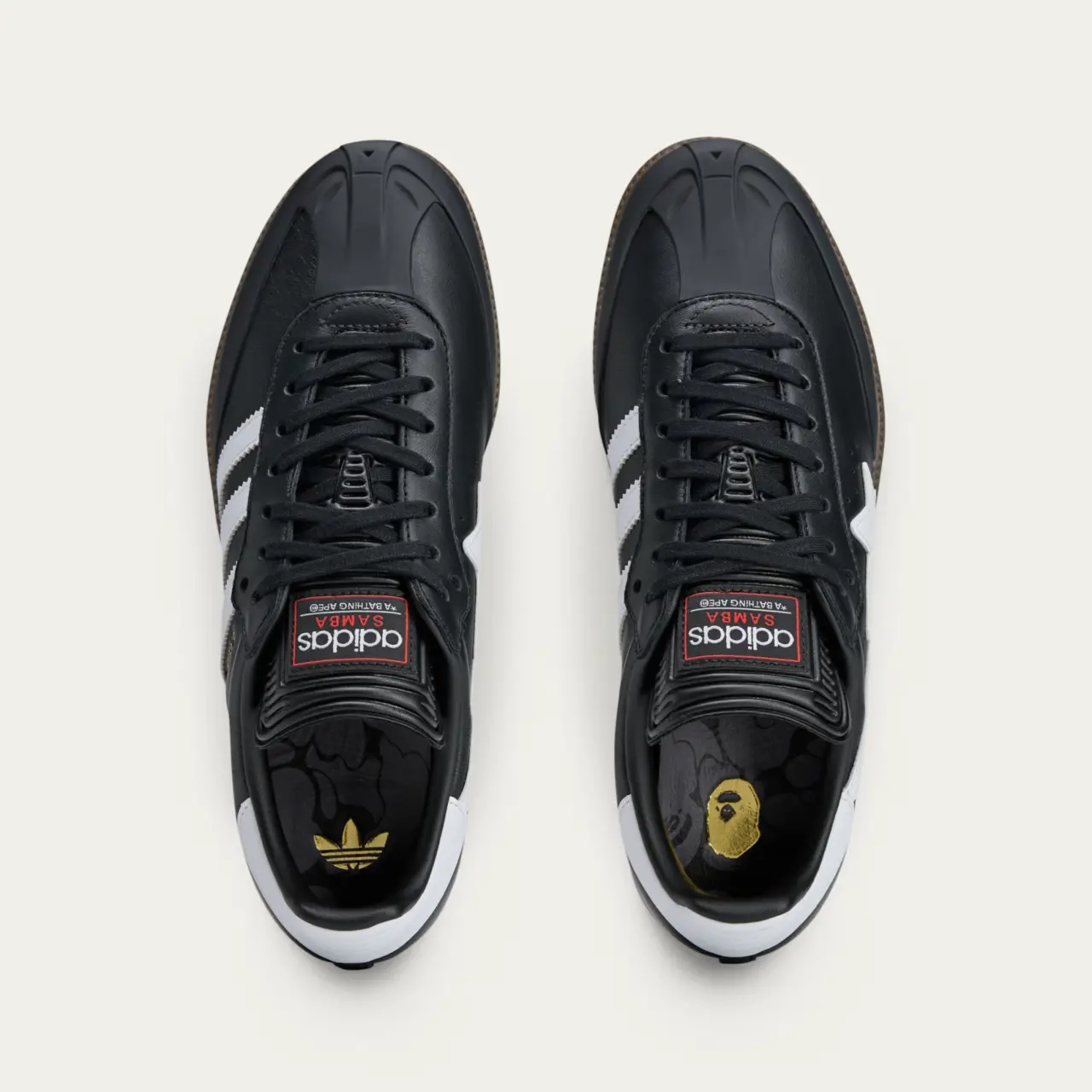 Alternative view of Giày Adidas Samba 'Bape Black White' JR9246