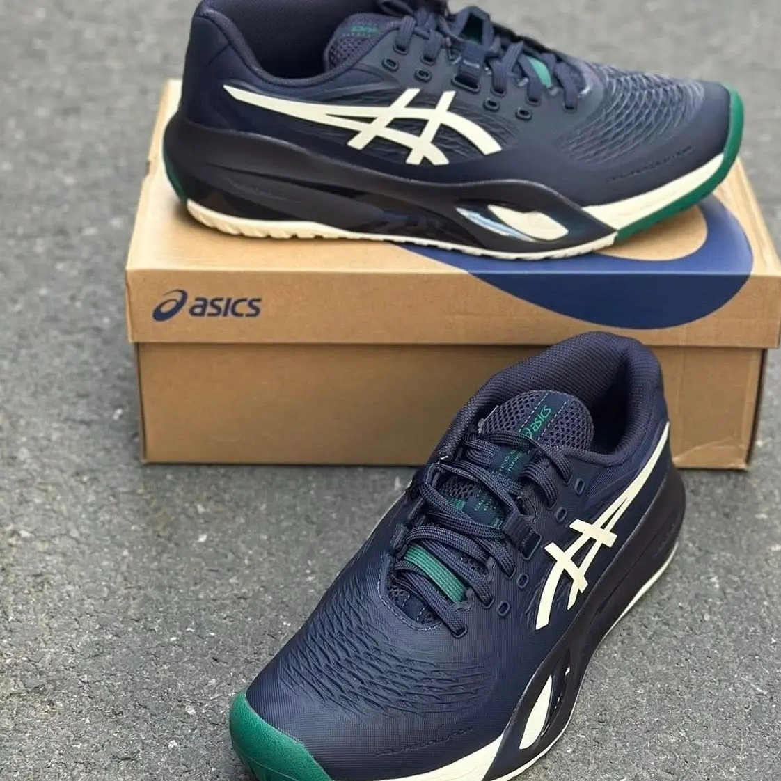 Alternative view of Giày Asics Gel-Resolution X 'Midnight Cream' 1041A481-400