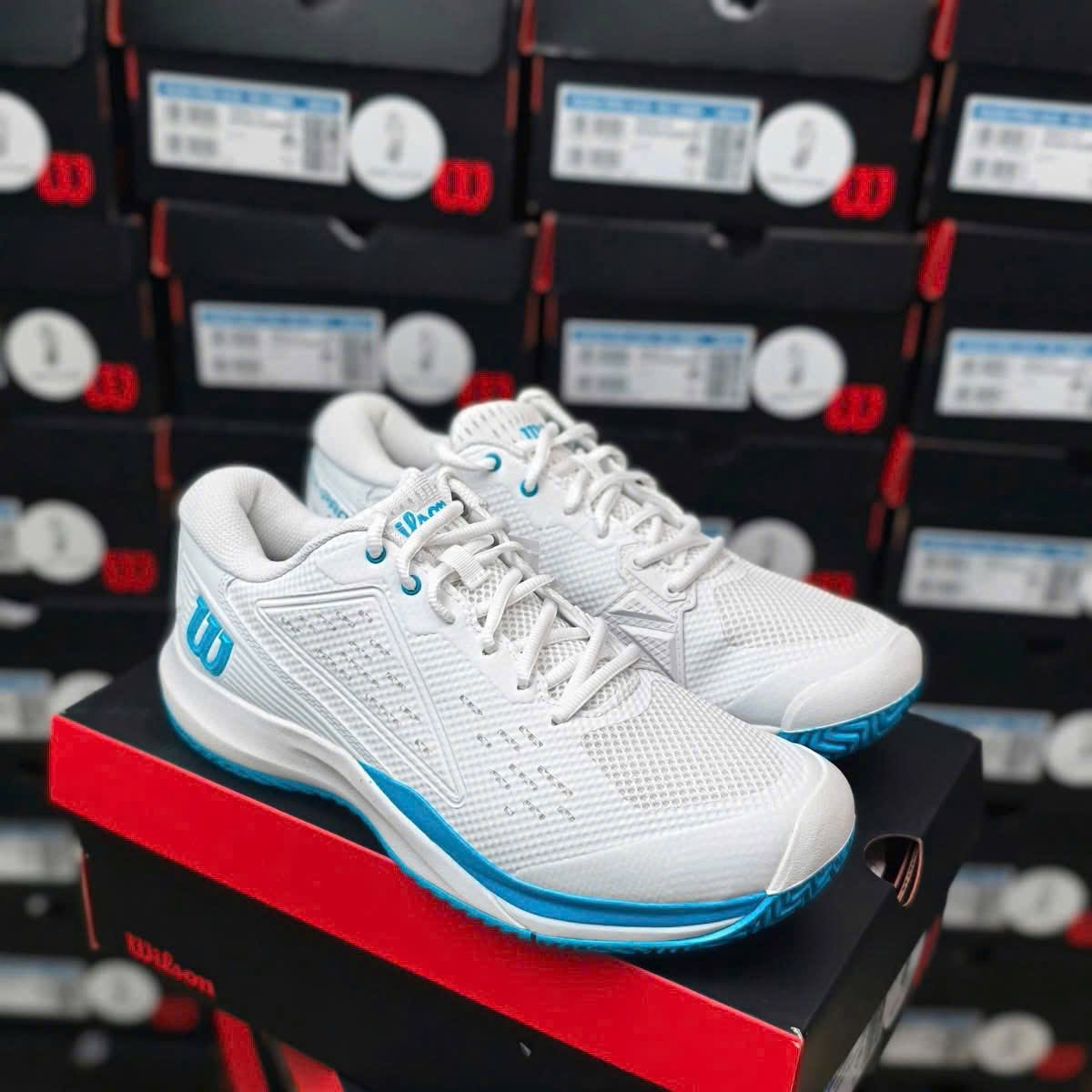 Giày Wilson Rush Pro Ace 'White Blue' WRS335900U - Ảnh 3