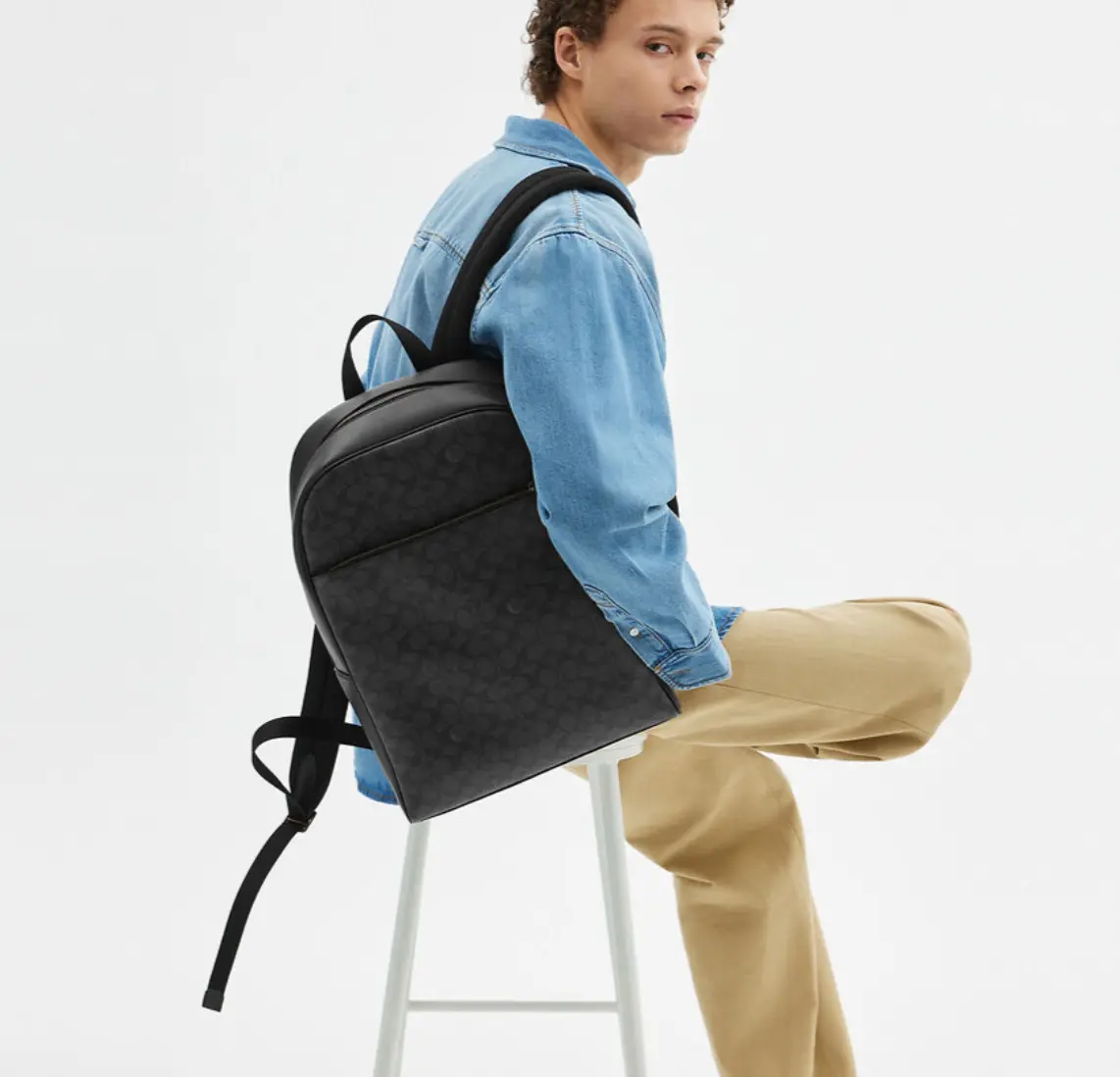 Alternative view of Balo Coach Owen Backpack 'Black' CAJ90-QBMI5