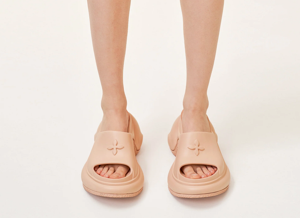 Alternative view of Dép SMFK Compass Wave High-Heel Bumper ‘Nude’ SL002F1