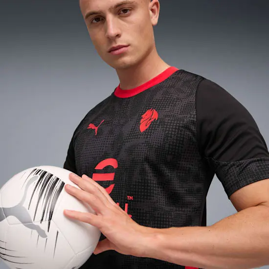Alternative view of Áo Puma AC Milan 25/26 Training Shirt 'Black Red' 782356-04
