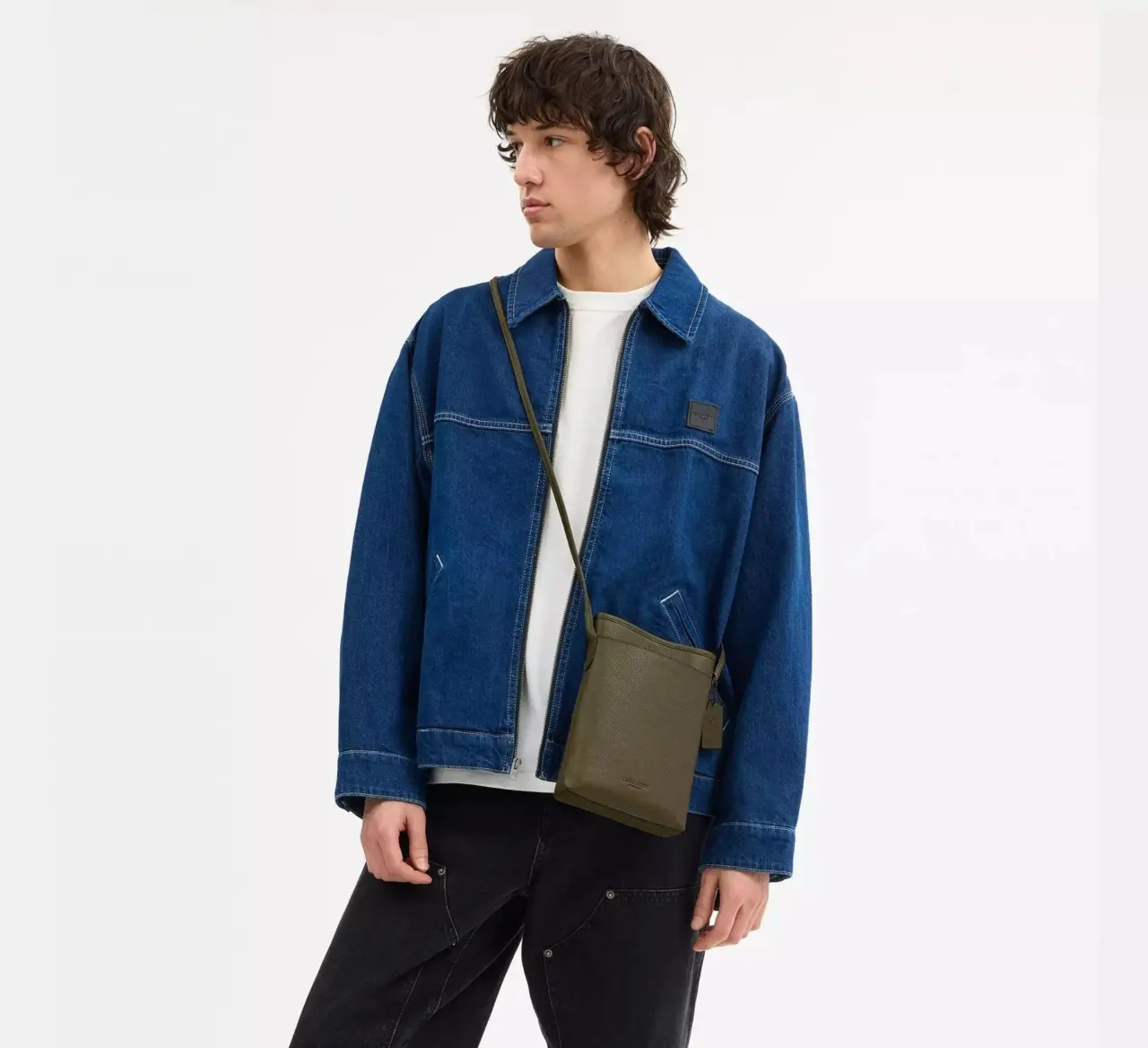Alternative view of Túi Coach Lanyard Crossbody Bag 'Olive' CAH97-JIRM3