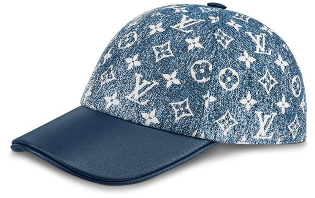 Mũ Louis Vuitton Monogram Jacquard Denim Cap 'Blue' M77438