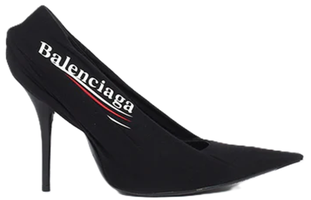 Giày Balenciaga Campaign Logo Pumps 'Black' 495777W0600-1091