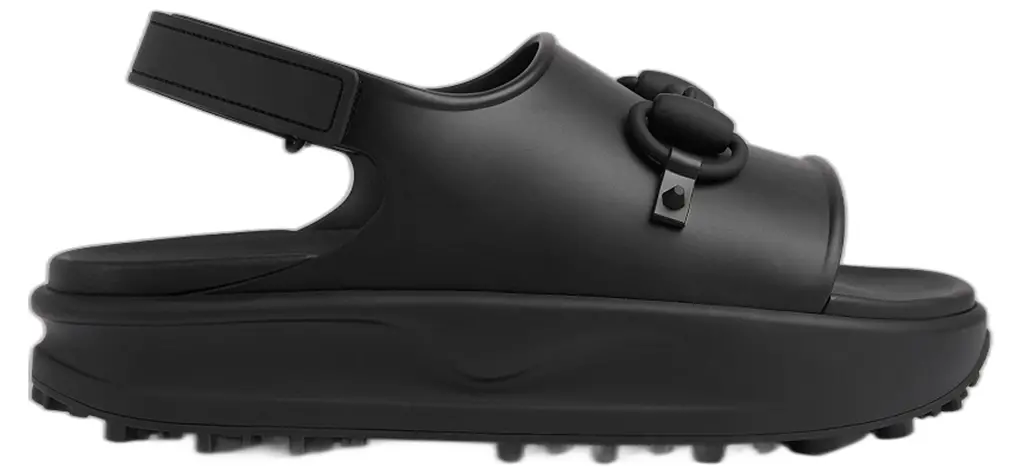 Dép Gucci Horsebit Flatform Sandal 'Black' 747752-JAAC9-1000