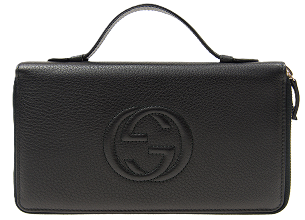Túi Gucci Leather Soho Travel Document 'Black' 336286-A7M0G-1000