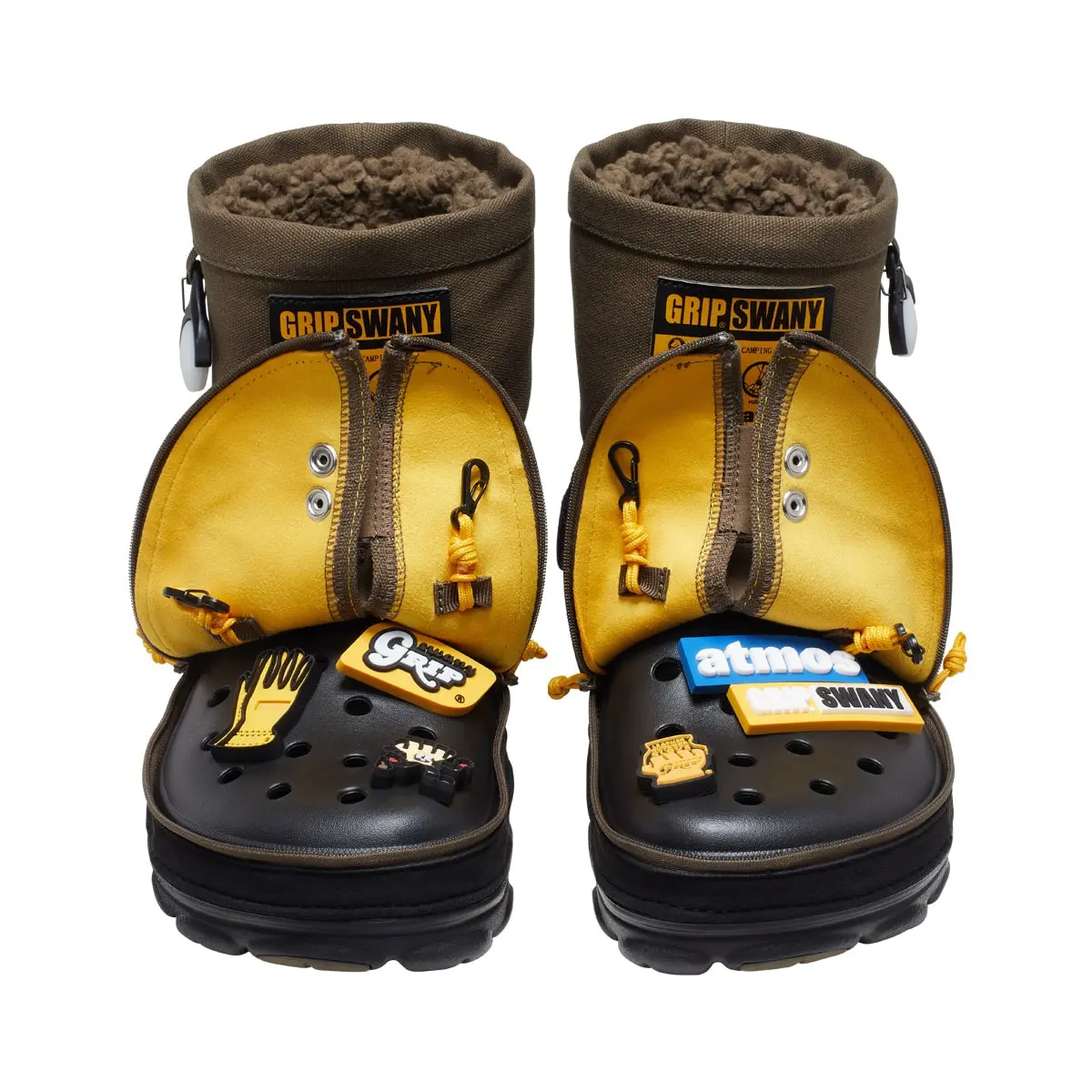 Alternative view of Dép Crocs Classic All-Terrain Clog Grip Swany x Atmos 'Olive' 208017-337
