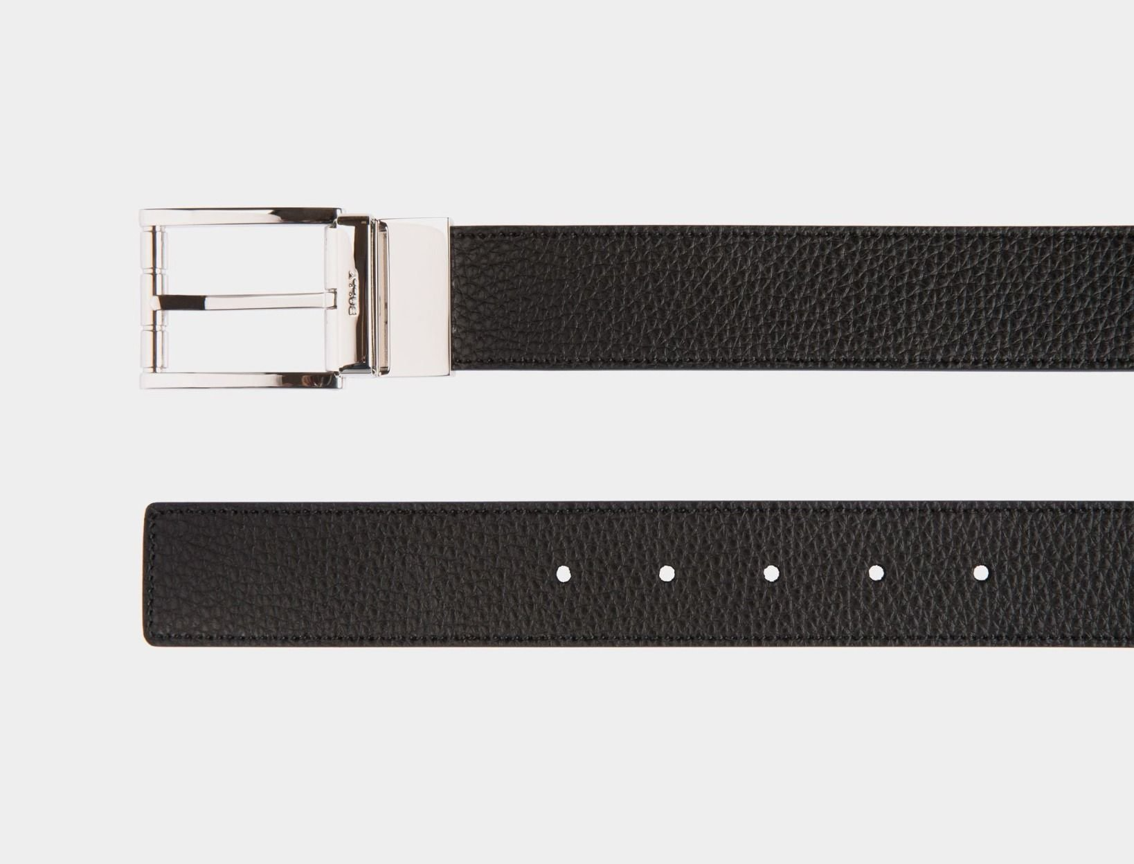 Thắt Lưng Bally Astory 35mm Belt 'Black Brown' 6308116 - Ảnh 3