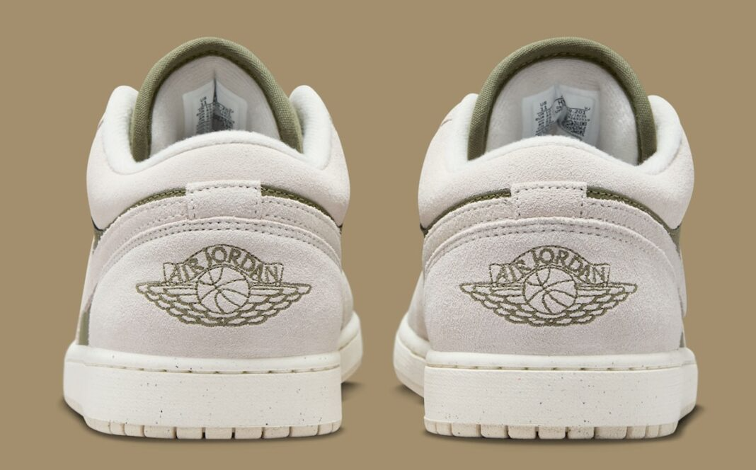 Giày Nike Air Jordan 1 Low SE 'Medium Olive Sail' HV4089-201 - Ảnh 3