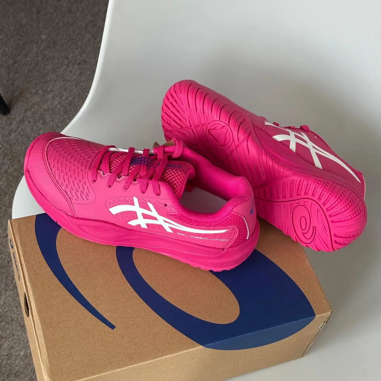 Alternative view of Giày Asics Gel-Resolution X GS 'Bright Rose Cream' 1044A081-700