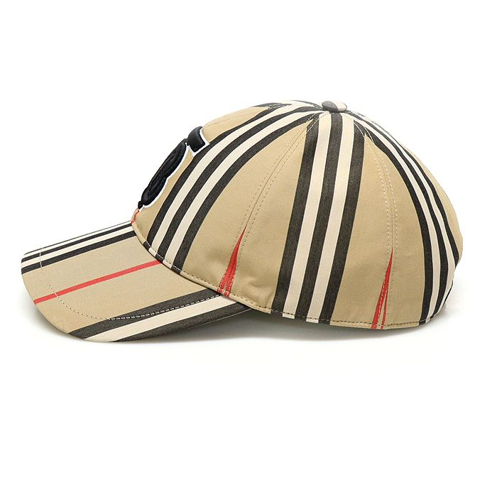 Alternative view of Mũ Burberry Vintage Check Cotton Monogram Motif 'Beige' 80269241