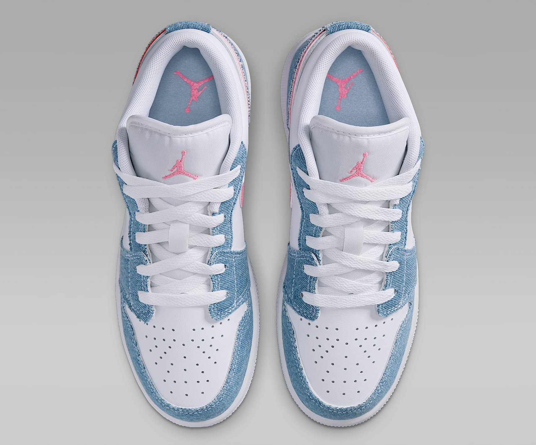 Giày Nike Air Jordan 1 Low SE GS 'Denim Sequin' HQ2001-400 - Ảnh 5