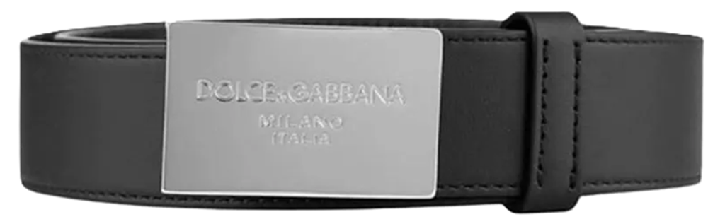 Thắt Lưng Dolce & Gabbana Classic Silver Metal 'Black' BC3624-B5382