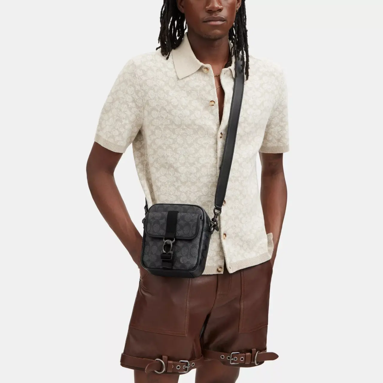Alternative view of Túi Coach Beck Crossbody Bag 'Black' CK969-CHR