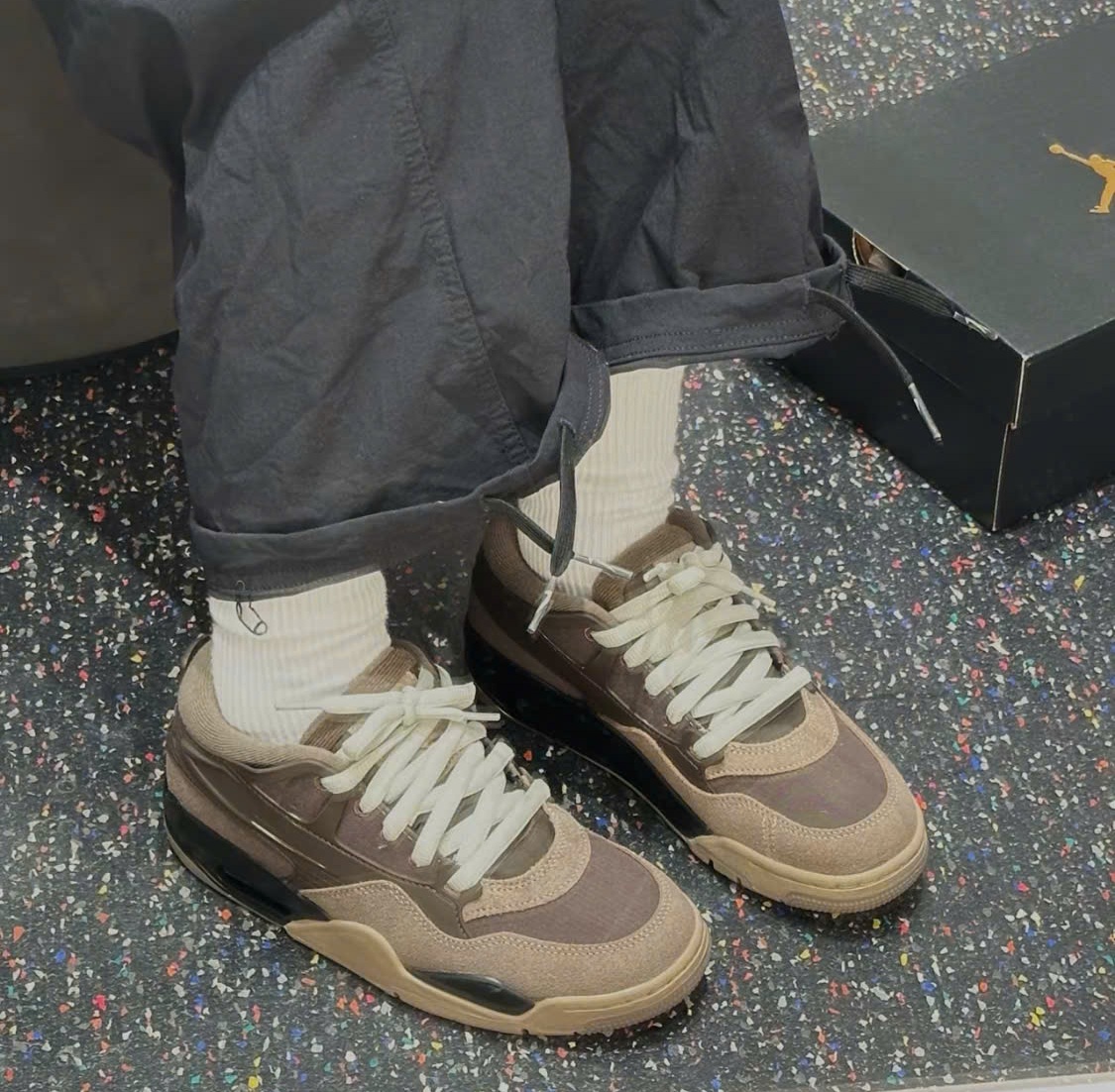 Giày Nike Air Jordan 4 RM 'Grey Black' FQ7938-022 - Ảnh 4