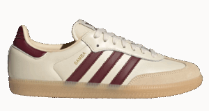 Giày Adidas Samba OG 'Wonder White Shadow Red' JS3830