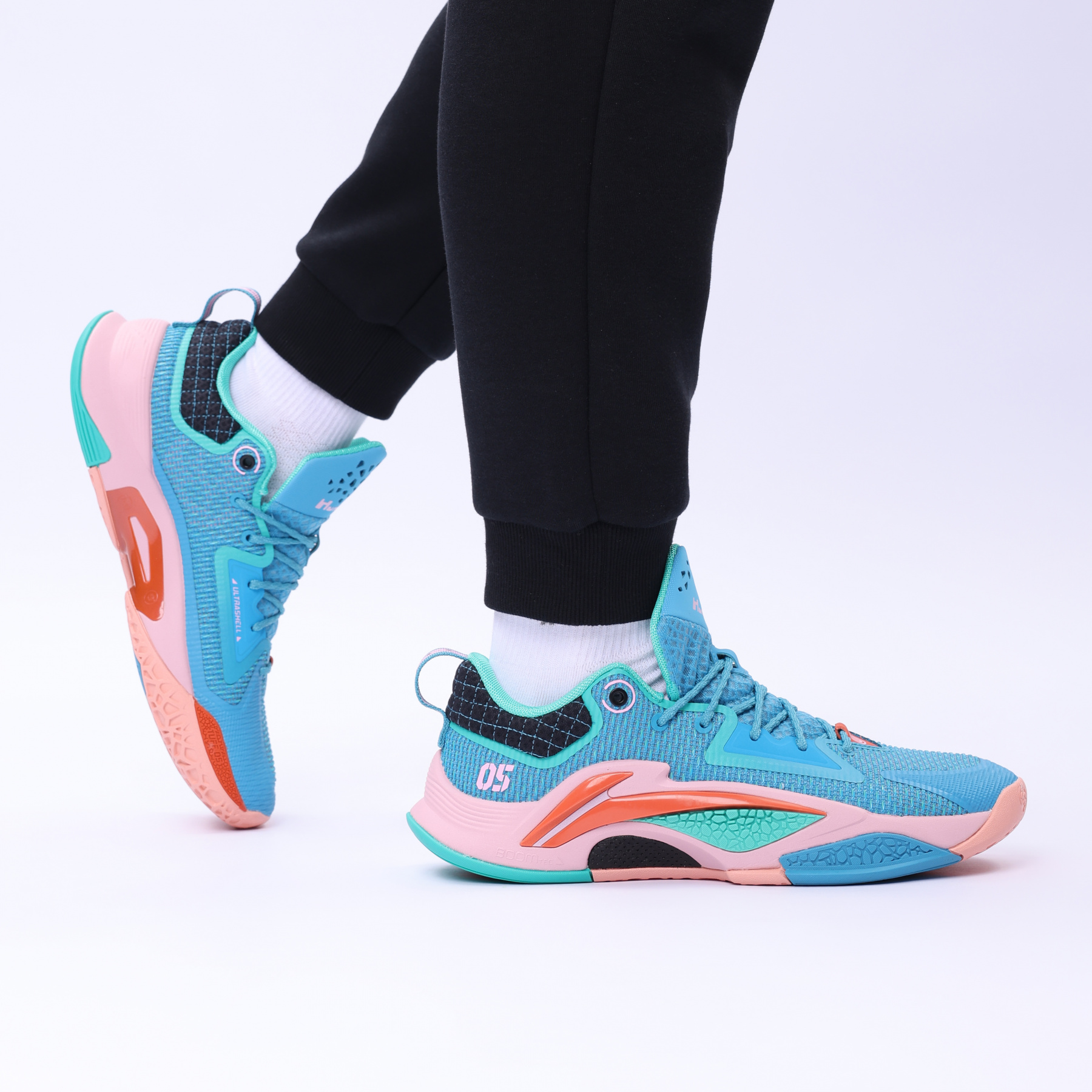 Alternative view of Giày Lining Bad5 Dominator 'Blue Pink' ABFV003-6V