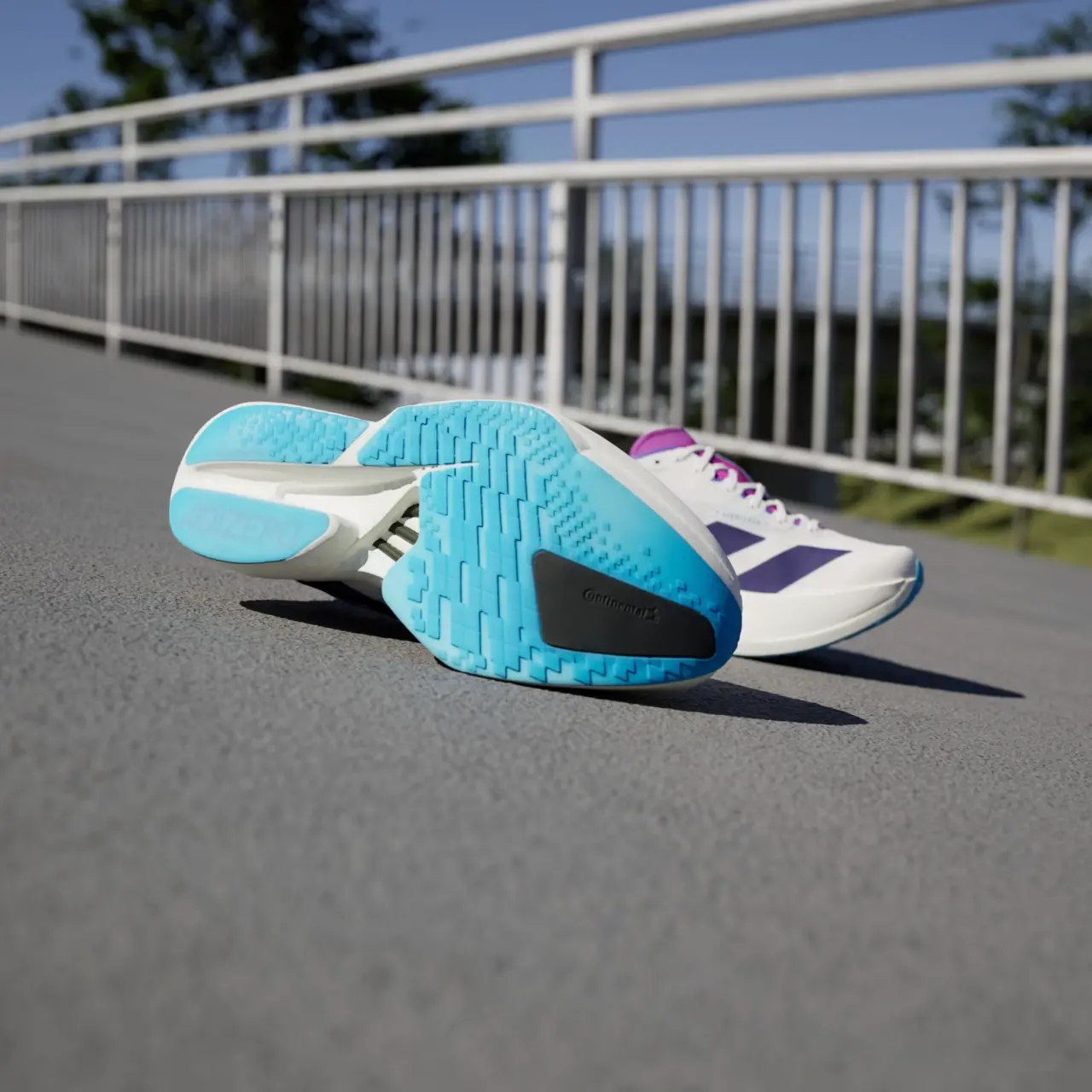 Alternative view of Giày Adidas Adizero Adios Pro 4 'White Purple' JP6397