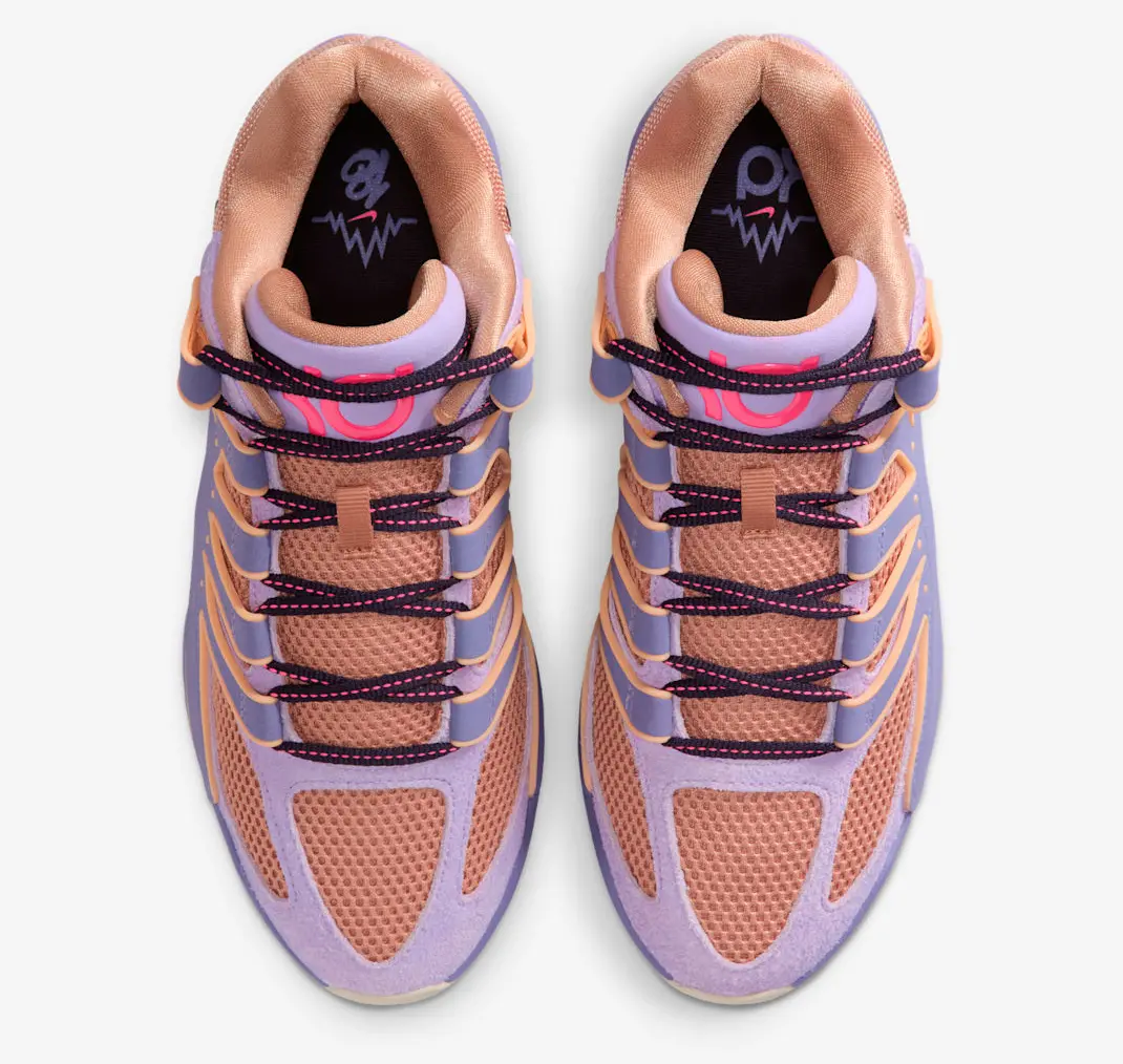 Alternative view of Giày Nike KD 18 EP 'B.A.D.' 'Washed Purple' HV1991-501