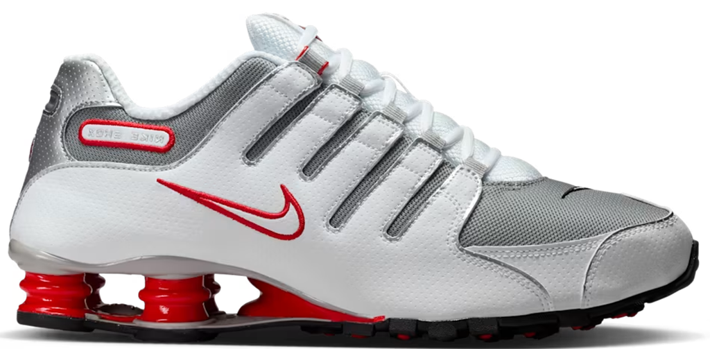 Giày Nike Shox NZ 'White Red Metallic Silver' 378341-104