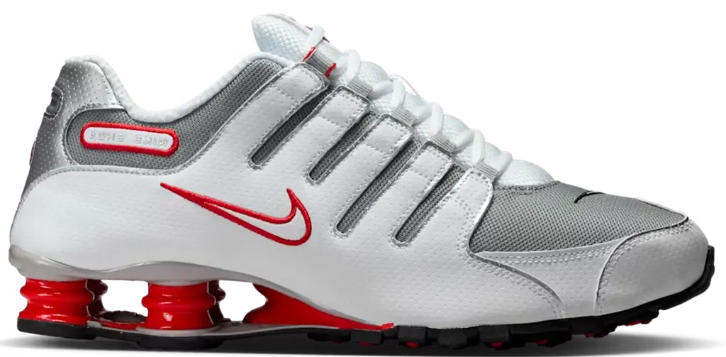 Giày Nike Shox NZ 'White Red Metallic Silver' 378341-104