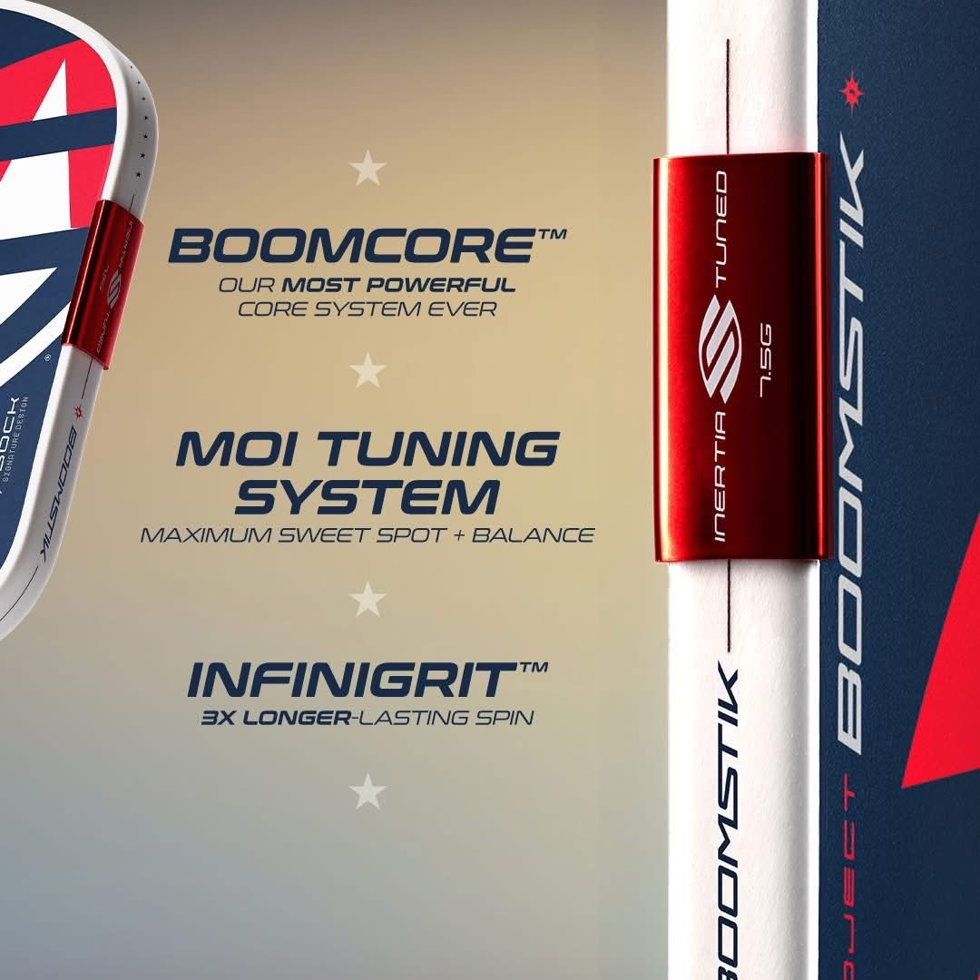 Vợt Pickleball Selkirk Boomstik Jack Sock Limited Edition 'White Red' - Ảnh 4