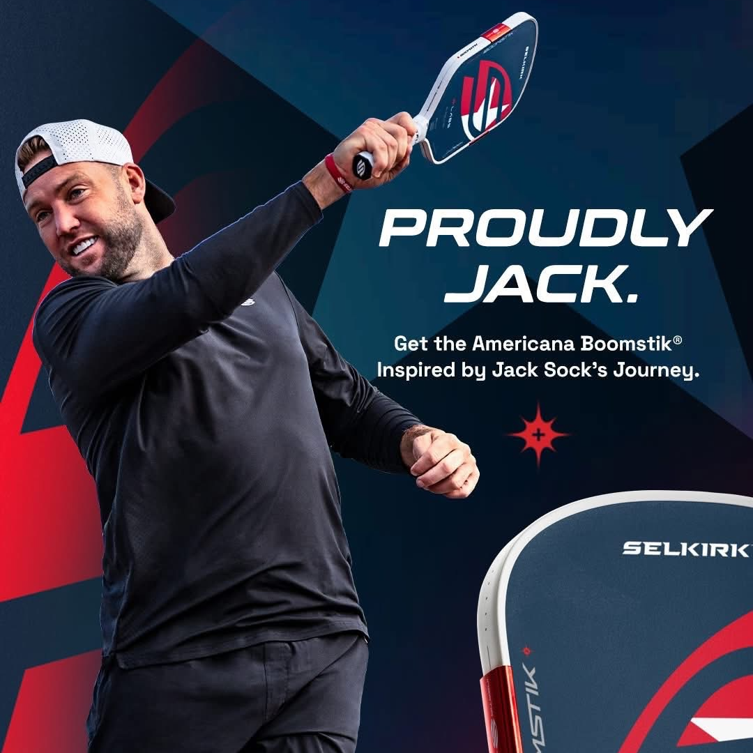 Alternative view of Vợt Pickleball Selkirk Boomstik Jack Sock Limited Edition 'White Red'