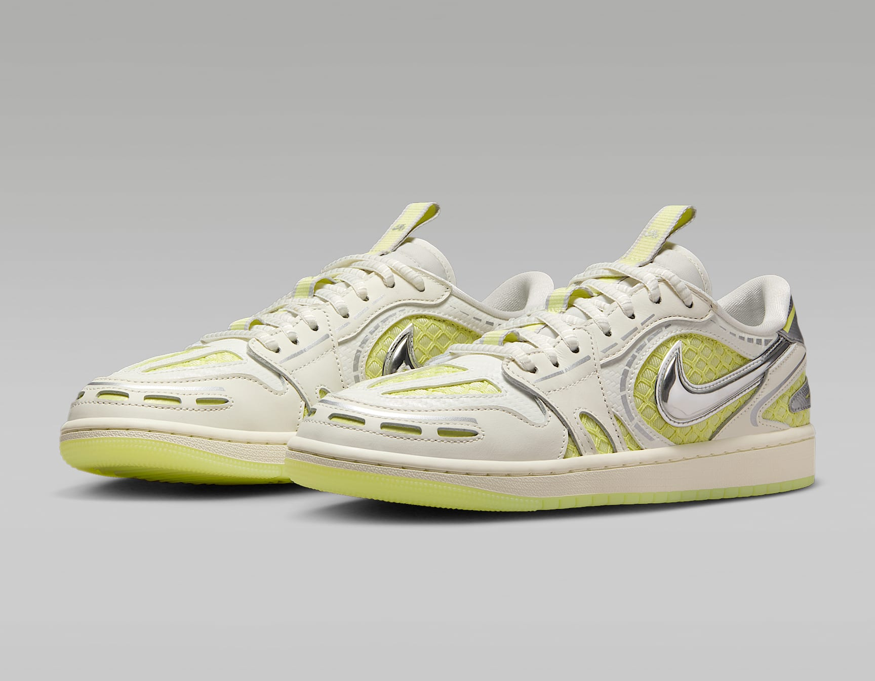 Giày Nike Air Jordan 1 Low 'Sail Luminous Green' HQ2186-130 - Ảnh 4