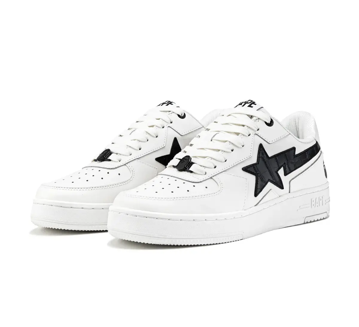 Alternative view of Giày Bape Sta Icon #1 'Black White' 0ZXSHM191306O