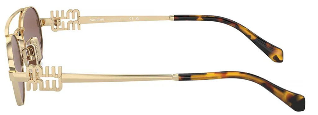 Alternative view of Kính Miu Miu Sunglasses ‘Pale Gold’ 0MU-54ZS-ZVN70D