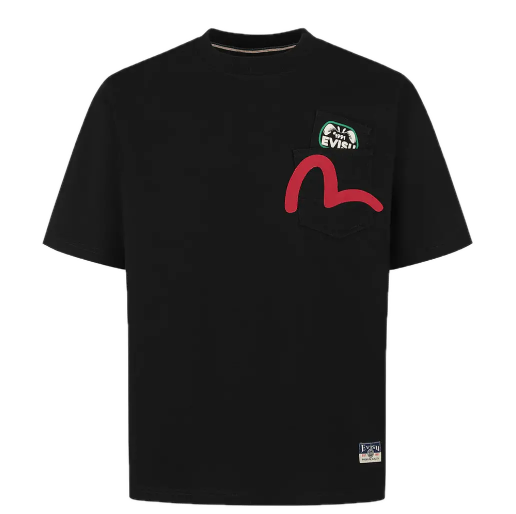 Áo Evisu Multi-Pocket 'Black' 2ESHTM5TS1221RXCT
