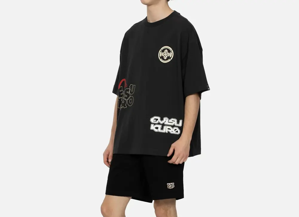 Alternative view of Áo Evisu Multi Logo 'Black' 2ESGNM4TS5269OSCT
