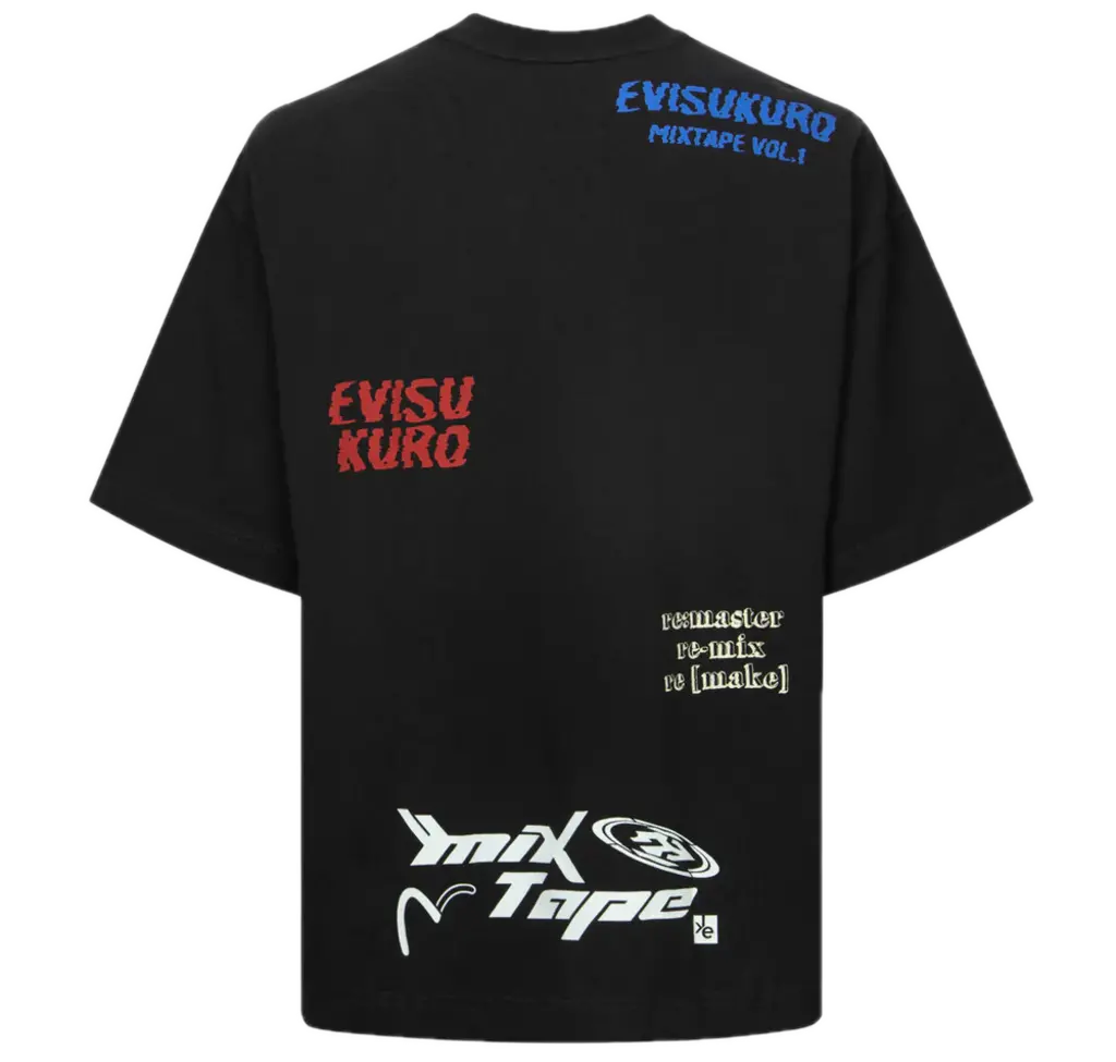 Áo Evisu Multi Logo 'Black' 2ESGNM4TS5269OSCT