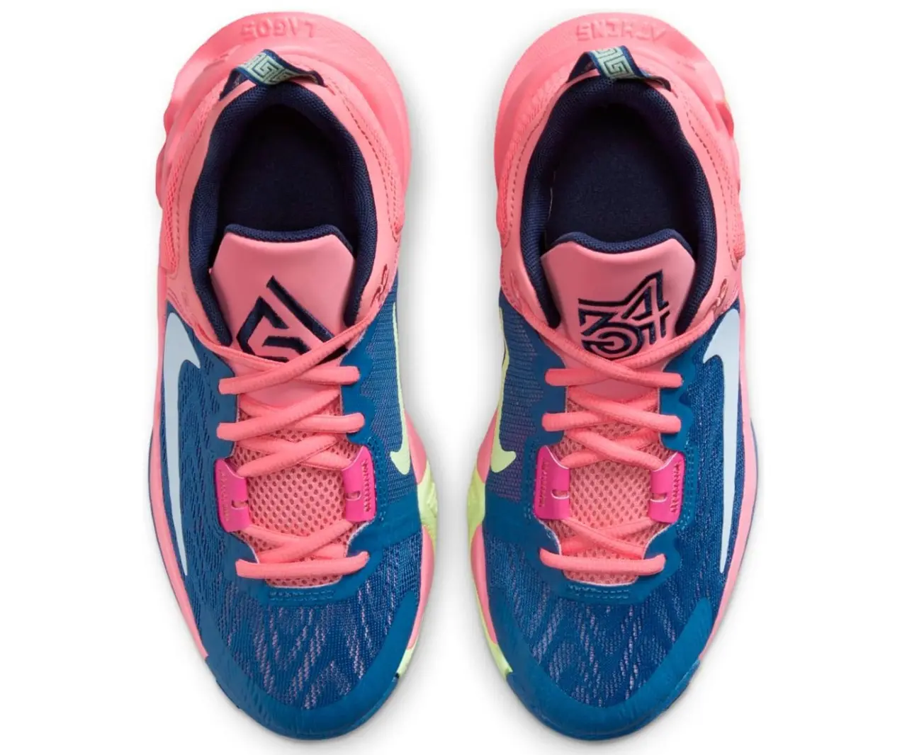 Alternative view of Giày Nike Giannis Immortality 2 GS 'Dark Marina Blue Laser Crimson' FQ8168-630