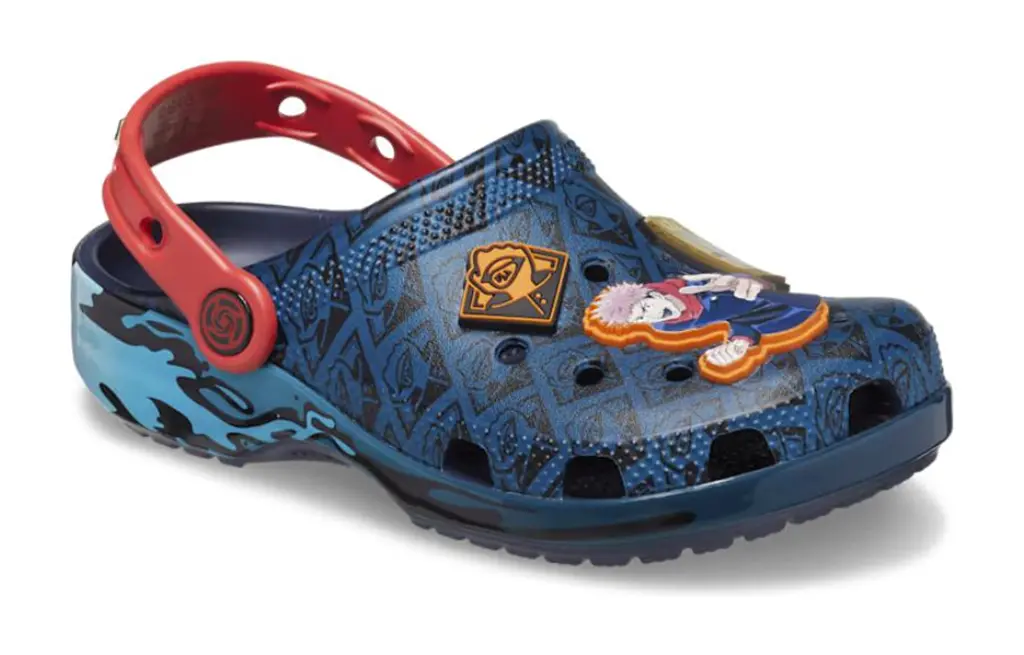 Alternative view of Dép Crocs Jujutsu Kaisen Classic Clogs ‘Blue Red’ 208807-410
