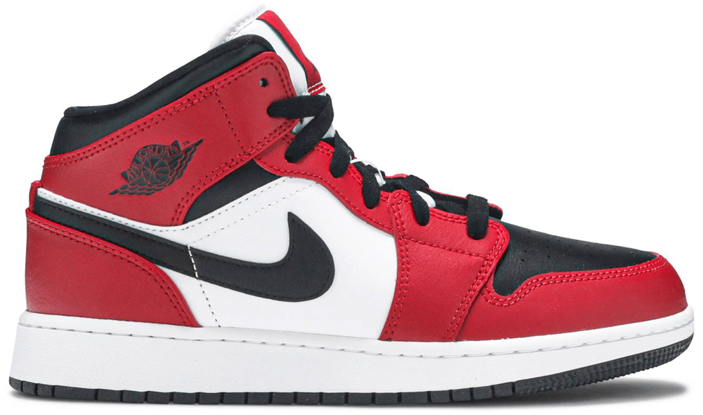 Giày Nike Air Jordan 1 Mid GS ‘Chicago Black Toe’ 554725-069