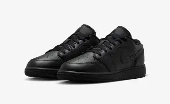 Alternative view of Giày Nike Air Jordan 1 Low 'Black' 553560-093
