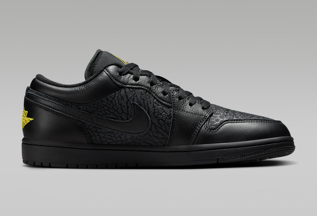 Alternative view of Giày Nike Air Jordan 1 Low 'Black Elephant Print' IM6568-010