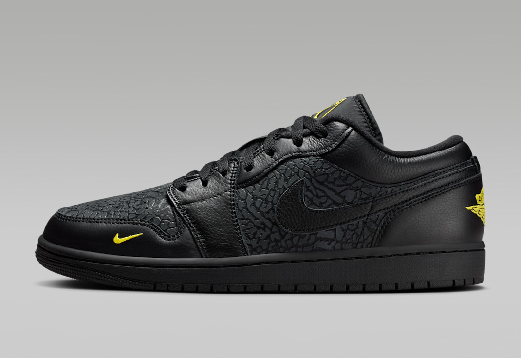 Giày Nike Air Jordan 1 Low 'Black Elephant Print' IM6568-010 - Ảnh 6