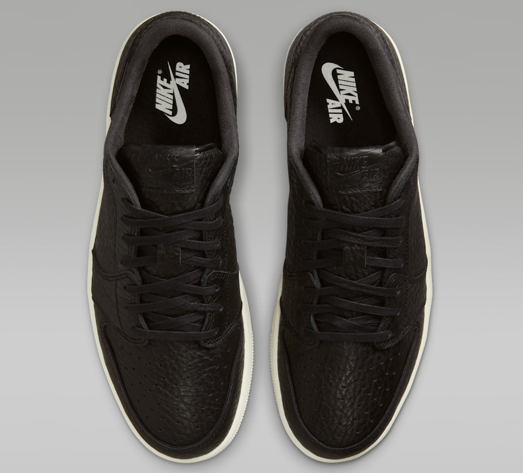 Giày Nike Air Jordan 1 Retro Low 'Swooshless Black' 848775-005 - Ảnh 3