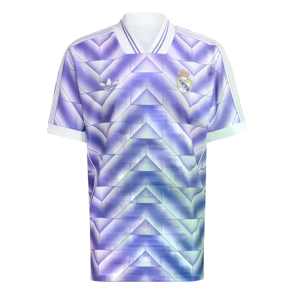 Áo Adidas Real Madrid Lifestyler Jersey 'Purple White' JN3055