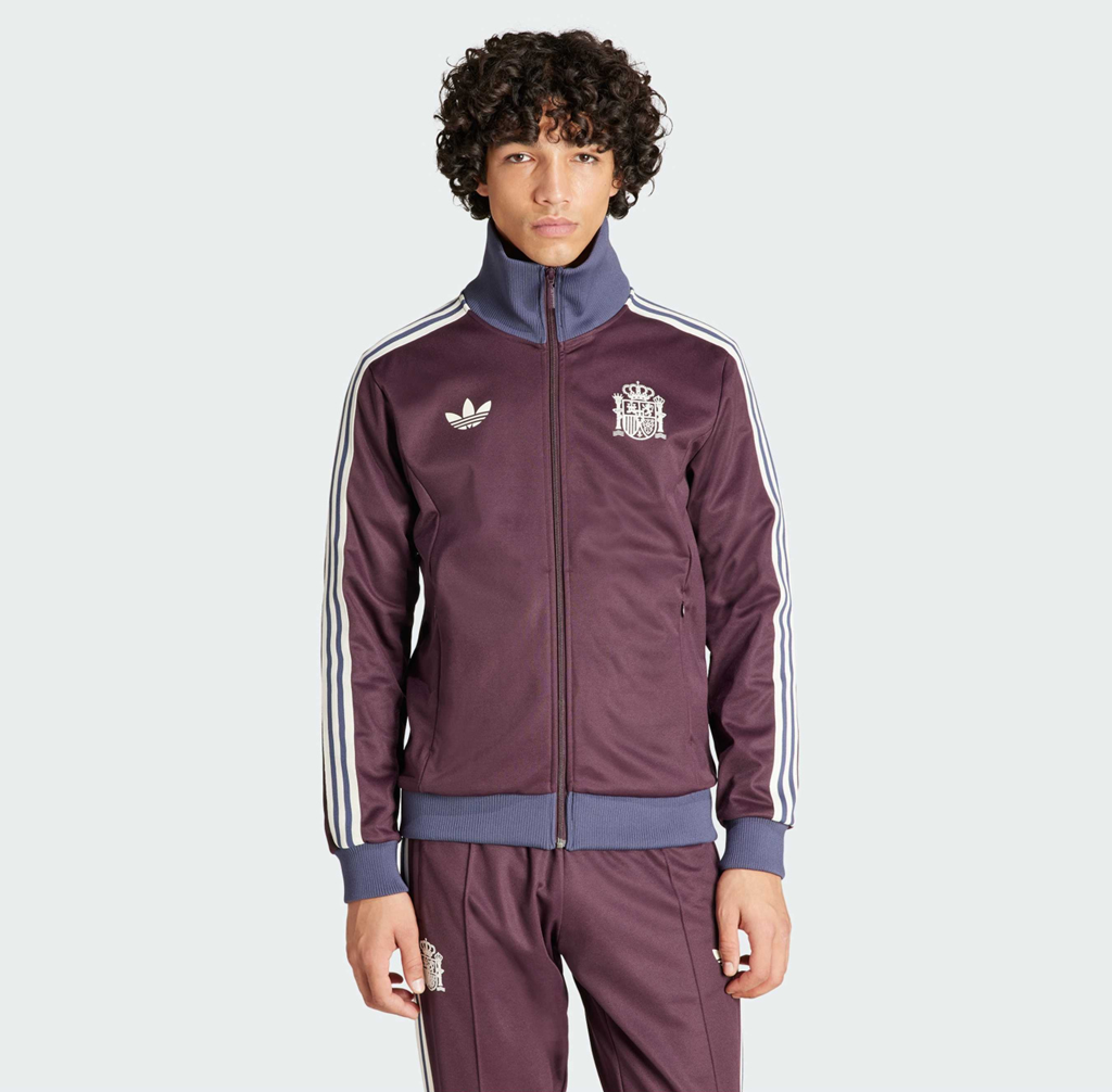 Alternative view of Áo Adidas Spain Beckenbauer Track Top Jacket 'Red' IU2136