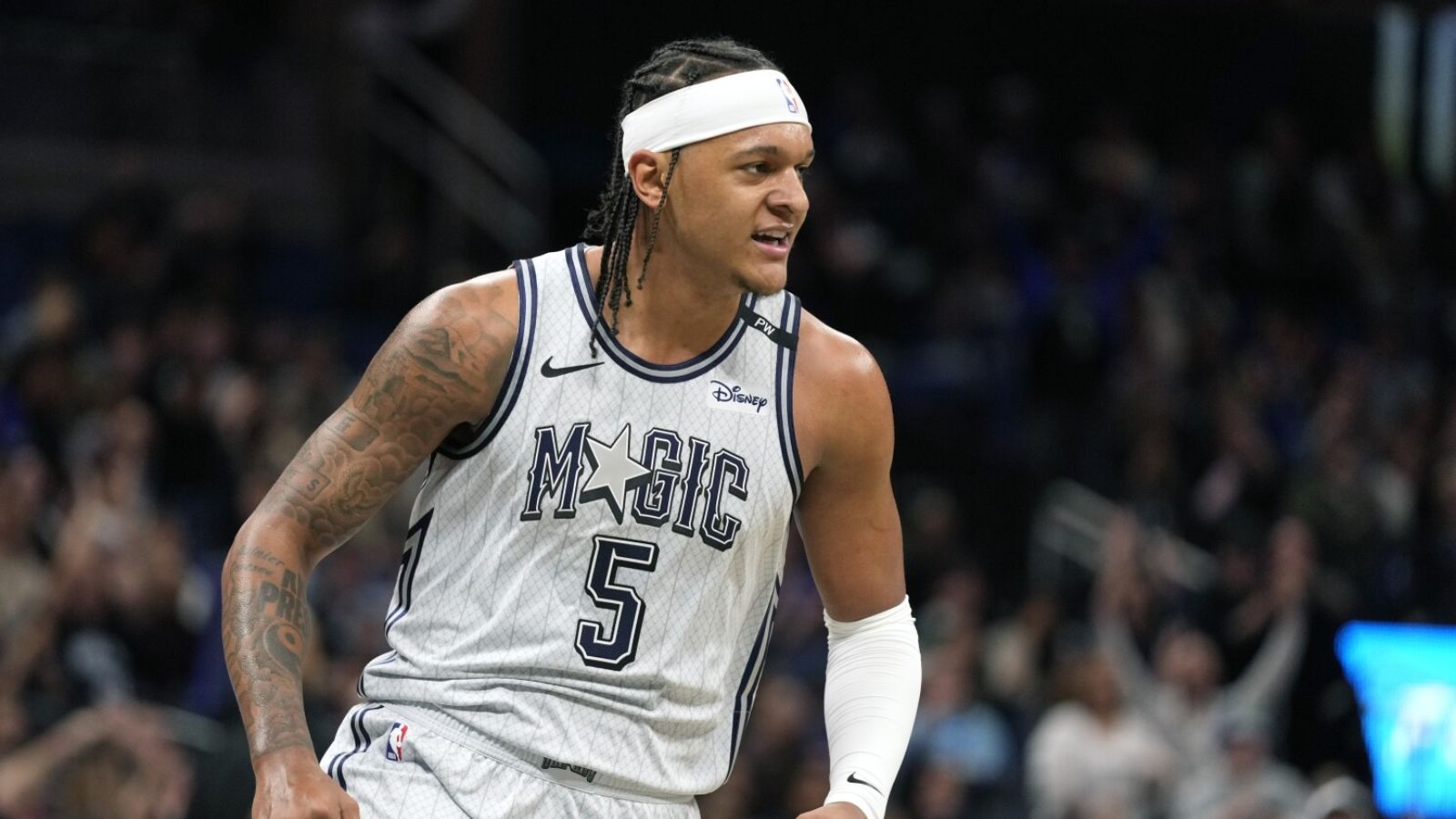 Hinh anh 4: Paolo Banchero dien doi Jordan 40 PE Magic Blue tren san dau