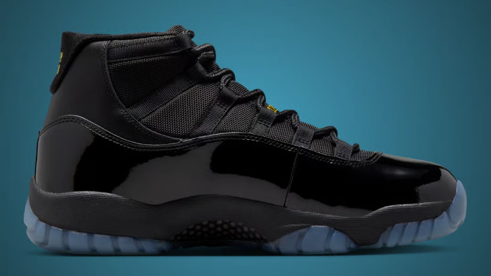 Hinh anh 3: Air Jordan 11 Retro 'Gamma Blue' voi thiet ke den va chi tiet xanh lam