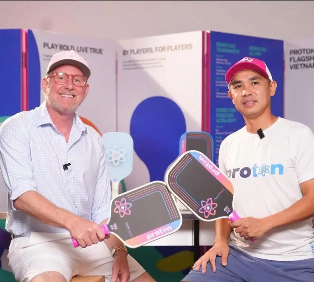 Alternative view of Vợt Pickleball Proton Flamingo 13mm Elongated Limited Edition 'Cream Pink'
