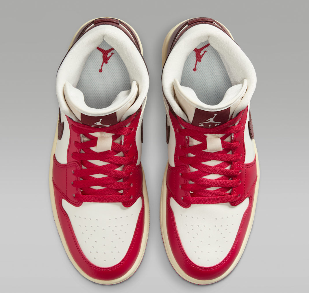 Giày Nike Air Jordan 1 Mid 'Sail Mystic Hibiscus' BQ6472-119 - Ảnh 3