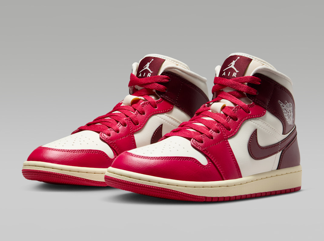 Giày Nike Air Jordan 1 Mid 'Sail Mystic Hibiscus' BQ6472-119 - Ảnh 4