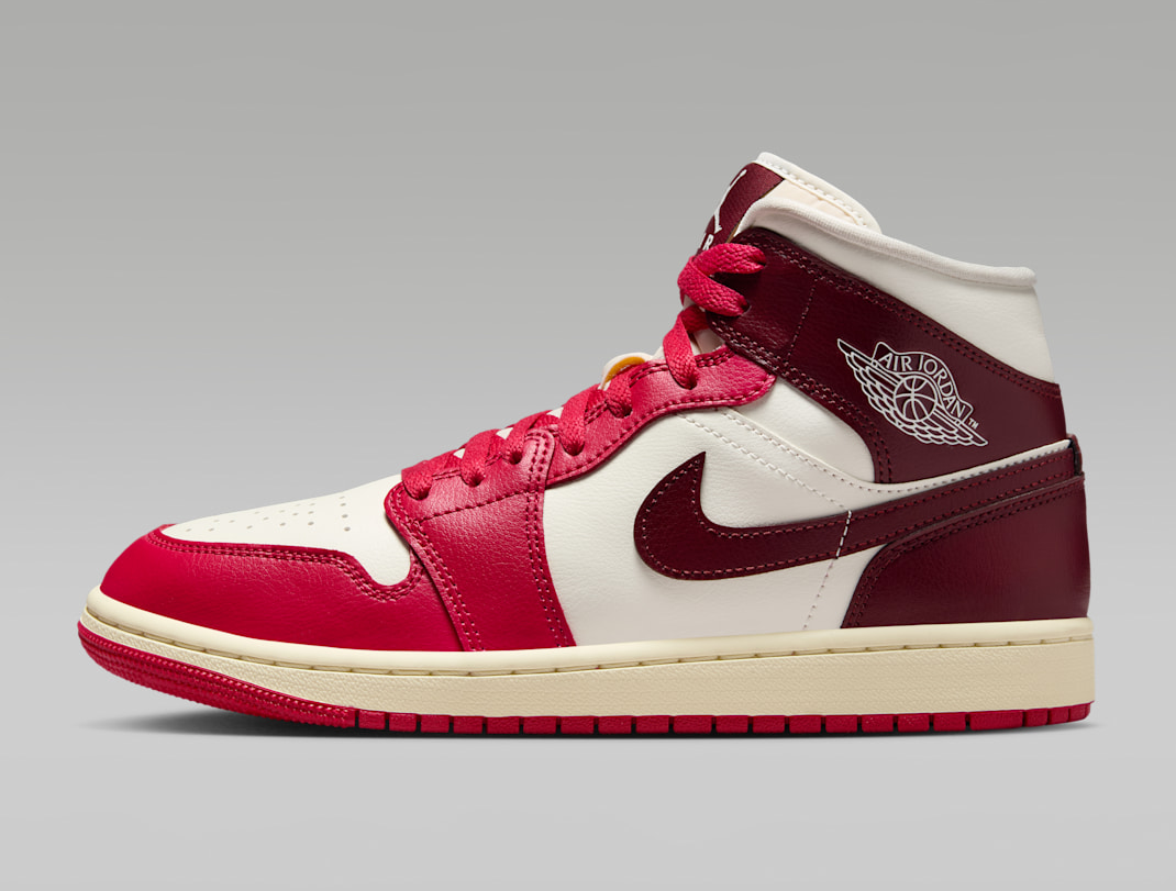 Giày Nike Air Jordan 1 Mid 'Sail Mystic Hibiscus' BQ6472-119 - Ảnh 6
